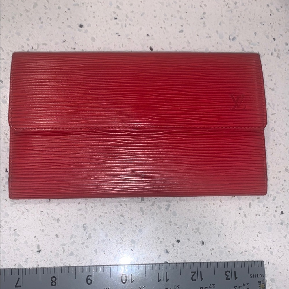 Louis Vuitton EPi Red Wallet